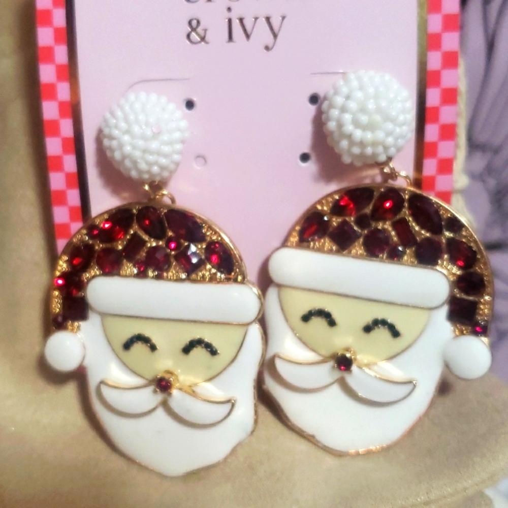 New Santa earrings